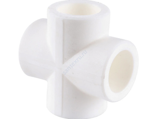 Крестовина PP-R белая внутренняя пайка Дн 32 VALFEX 10118032