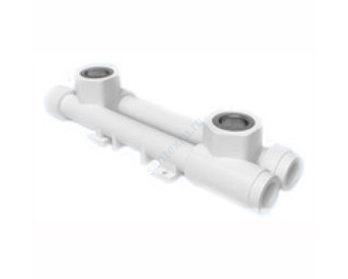 Планка (настенный комплект) PP-R монтажная универсальная белая ВР Дн 20х1/2" RTP (РосТурПласт) 14185