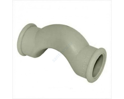 Скоба PP-R серая внутренняя пайка Дн 25 обводная с муфтами RTP (РосТурПласт) 10969