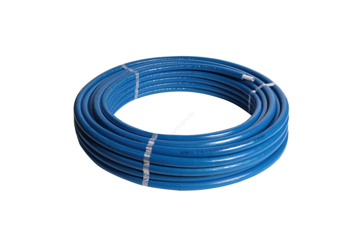Труба PEX-AL-PEX R999I Дн 20х2,0 Ру10 бухта 50м синий в изоляции Giacomini R999IY245