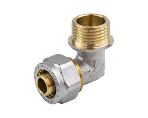 Угольник МП латунь никель обжим 7006 Дн 16х1/2"х90гр НР ГОСТ 32415-2013 Aquasfera 7006-01 Угольник МП латунь никель обжим 7006 Дн 16х1/2"х90гр НР ГОСТ 32415-2013 Aquasfera 7006-01