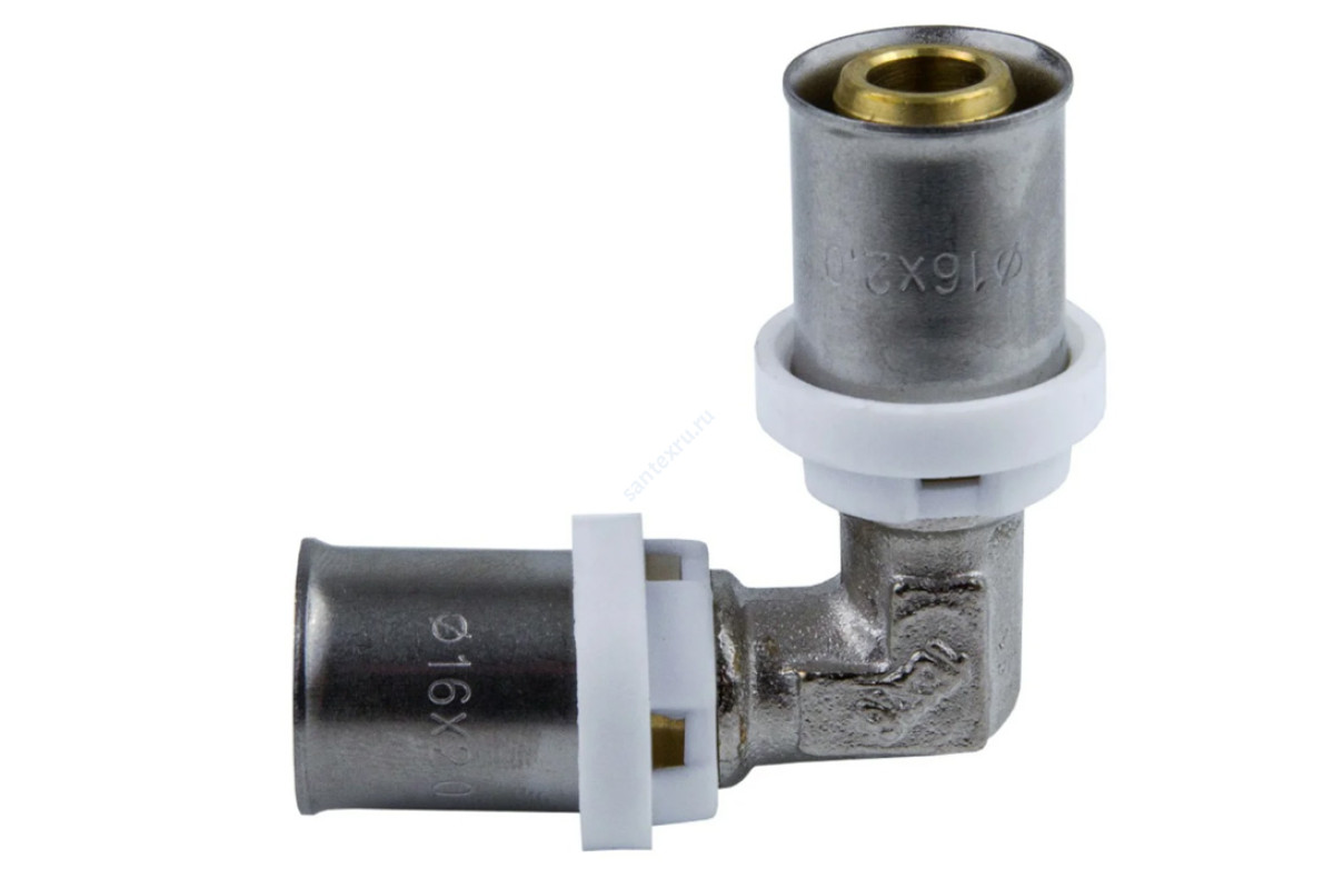 Угольник МП латунь пресс 8005 Дн 16х90гр ГОСТ 32415-2013 Aquasfera 8005-01