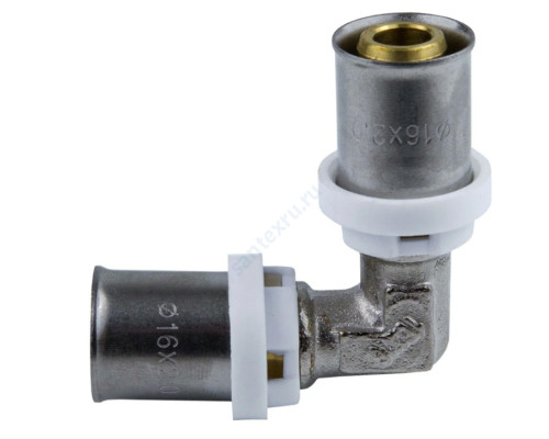 Угольник МП латунь пресс 8005 Дн 32х90гр ГОСТ 32415-2013 Aquasfera 8005-04