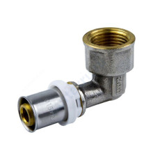 Угольник МП латунь никель пресс 8007 Дн 16х1/2"х90гр ВР ГОСТ 32415-2013 Aquasfera 8007-01