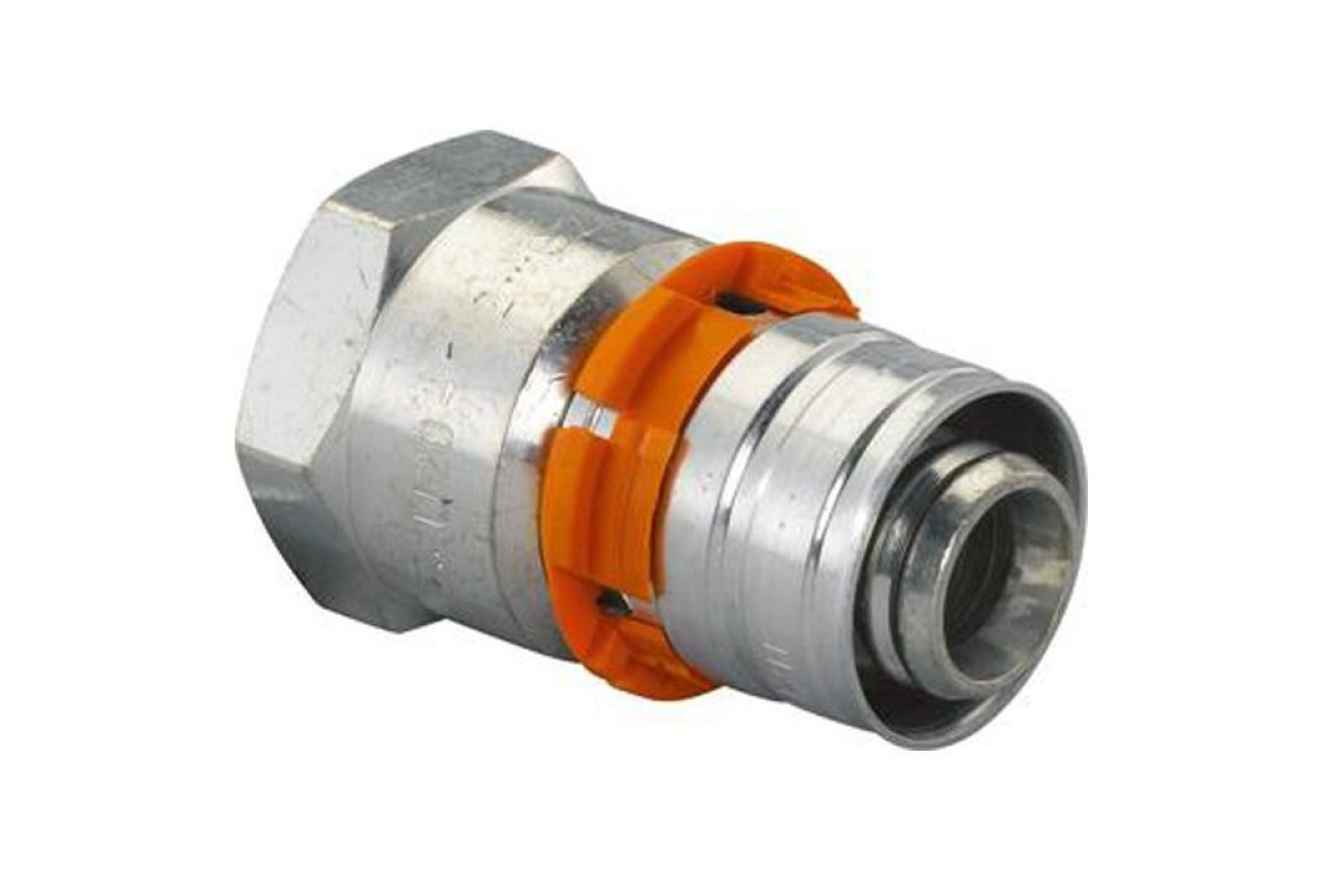 Муфта МП латунь пресс S-PRESS PLUS Дн 20х1/2" Ру10 ВР Uponor 1070516 (1014574)