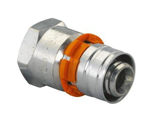 Муфта МП латунь пресс S-PRESS PLUS Дн 20х1" Ру10 ВР Uponor 1070518 (1014580)