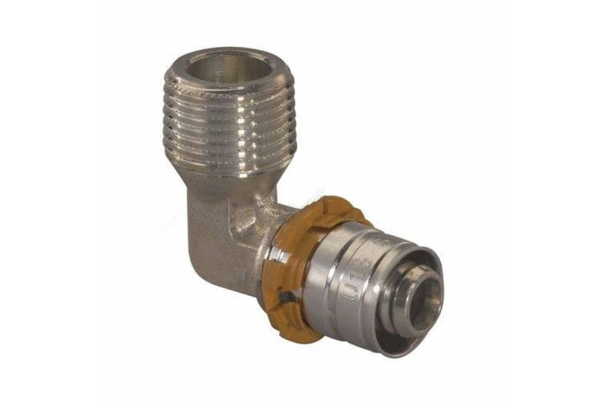 Угольник МП латунь пресс S-PRESS PLUS Дн 16х1/2"х90гр Ру10 ВР Uponor 1070539 (1014692)