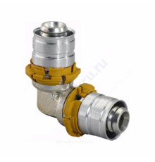 Угольник МП латунь пресс S-PRESS PLUS Дн 32х90гр Uponor 1070526 (1014765)