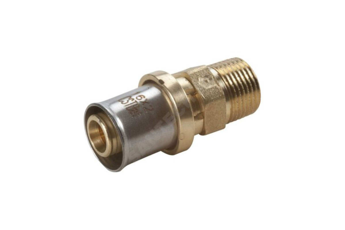 Муфта МП латунь пресс RM107 Дн 20х1/2" НР Giacomini RM107Y037