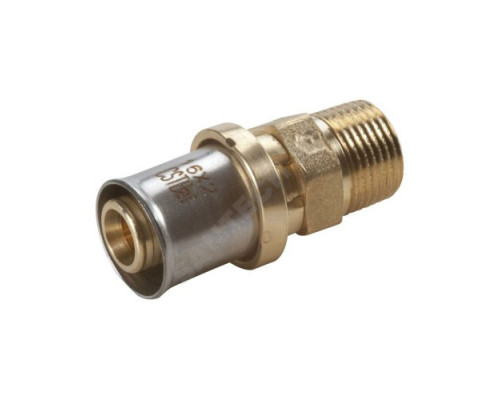 Муфта МП латунь пресс RM107 Дн 26х3/4" НР Giacomini RM107Y049 Муфта МП латунь пресс RM107 Дн 26х3/4" НР Giacomini RM107Y049