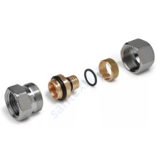 Муфта МП латунь хром R187F Дн 16х2,0х1/2" ВР Giacomini R187FX048