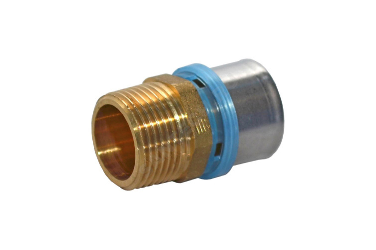 Муфта МП латунь пресс Дн 32х1" НР N.T.M 700V321/030 N.T.M.