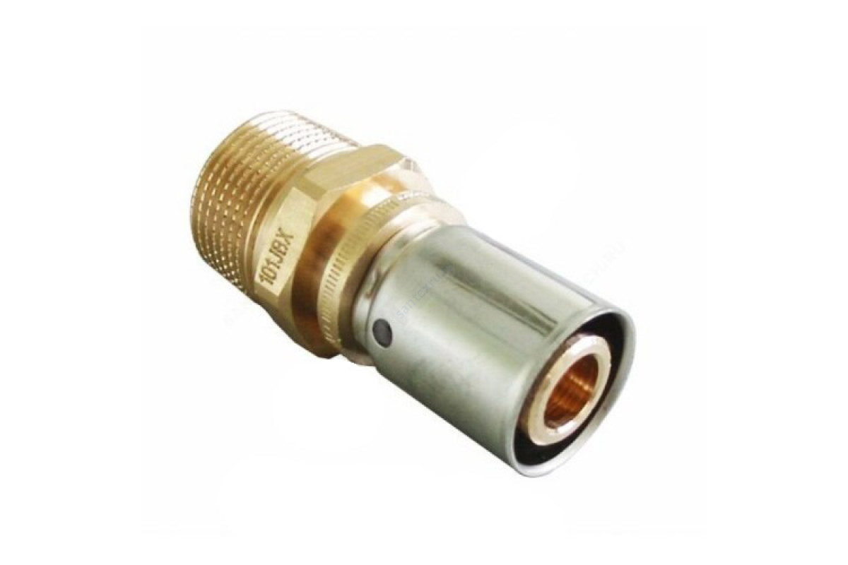 Муфта МП бронза/нерж пресс Cofit P Дн 20х2,5х1/2" НР Oventrop 1512045