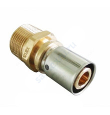 Муфта МП бронза/нерж пресс Cofit P Дн 16х2,0х1/2" НР Oventrop 1512043