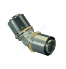 Угольник МП латунь пресс S-PRESS PLUS Дн 32х45гр Uponor 1070546 (1014825)