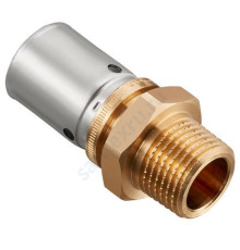 Муфта МП бронза/нерж пресс Cofit PD Дн 20х2,5х3/4" НР Oventrop 1532046