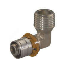 Угольник МП латунь пресс MLC Дн 40х1 1/4"х90гр Ру10 НР Uponor 1046909 (1014783)