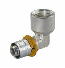 Угольник МП латунь пресс MLC Дн 40х1 1/2"х90гр ВР Uponor 1046910 (1014786)