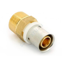 Муфта МП латунь пресс Дн 16х1/2" НР UNI-FITT 10512G001604