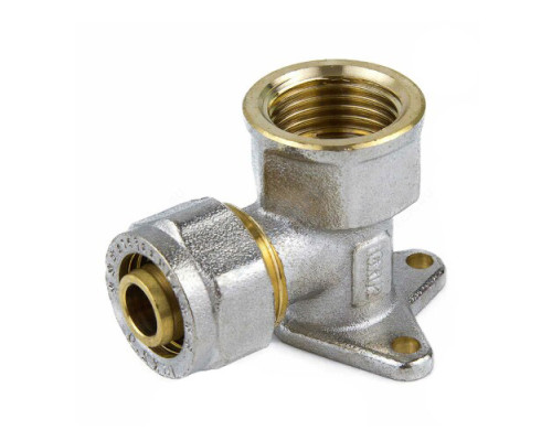 Водорозетка МП латунь никель обжим 7008 Дн 20х1/2" ВР ГОСТ 32415-2013 Aquasfera 7008-02