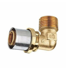 Угольник МП/PE-X латунь пресс RM127 Дн 50х1 1/2"х90гр НР Giacomini RM127Y077