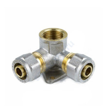 Водорозетка МП латунь никель обжим 7010 Дн 16х1/2"х16 ВР ГОСТ 32415-2013 Aquasfera 7010-01