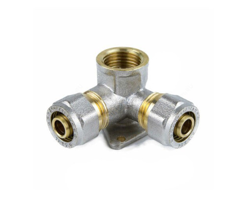 Водорозетка МП латунь никель обжим 7010 Дн 16х1/2"х16 ВР ГОСТ 32415-2013 Aquasfera 7010-01