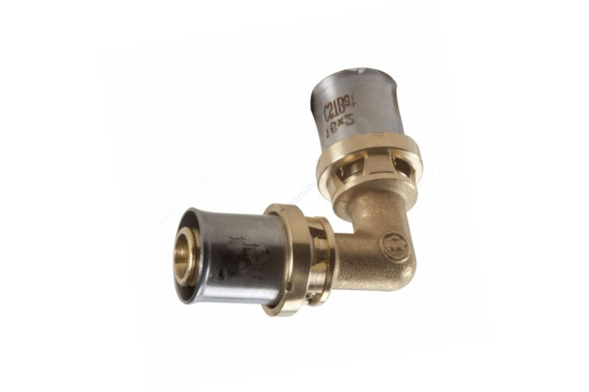 Угольник МП/PE-X латунь пресс RM122 Дн 16х90гр Giacomini RM122Y003