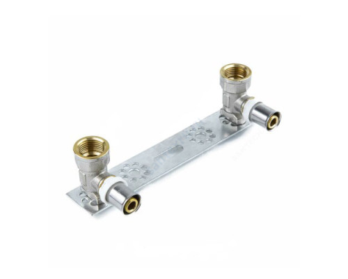 Водорозетка с монтажной планкой МП латунь пресс 8020 Дн 16х1/2" ВР Aquasfera 8020-01 