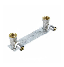 Водорозетка с монтажной планкой МП латунь пресс 8020 Дн 16х1/2" ВР Aquasfera 8020-01