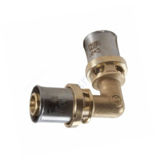 Угольник МП/PE-X латунь пресс RM122 Дн 63х90гр Giacomini RM122Y015