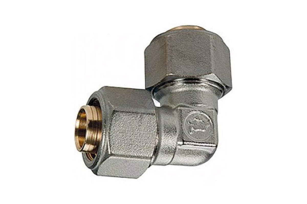 Угольник МП латунь обжим R561AM Дн 26х90гр Giacomini R561MX062