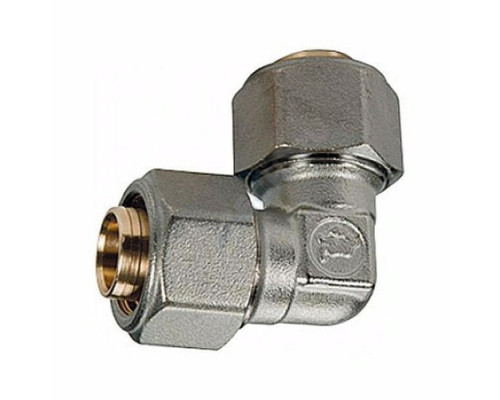 Угольник МП латунь обжим R561AM Дн 26х90гр Giacomini R561MX062