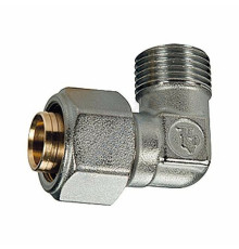 Угольник МП латунь обжим R562AM Дн 18х1/2"х90гр НР Giacomini R562MX052