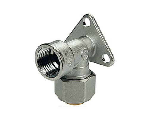 Водорозетка МП латунь хром обжим R572AM Дн 16х1/2" ВР Giacomini R572MX048