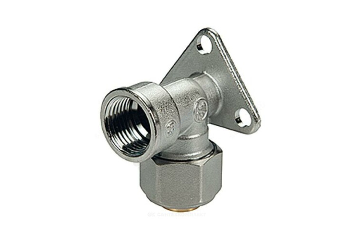 Водорозетка МП латунь хром обжим R572AM Дн 20х1/2" ВР Giacomini R572MX057