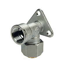 Водорозетка МП латунь хром обжим R572AM Дн 20х1/2" ВР Giacomini R572MX057