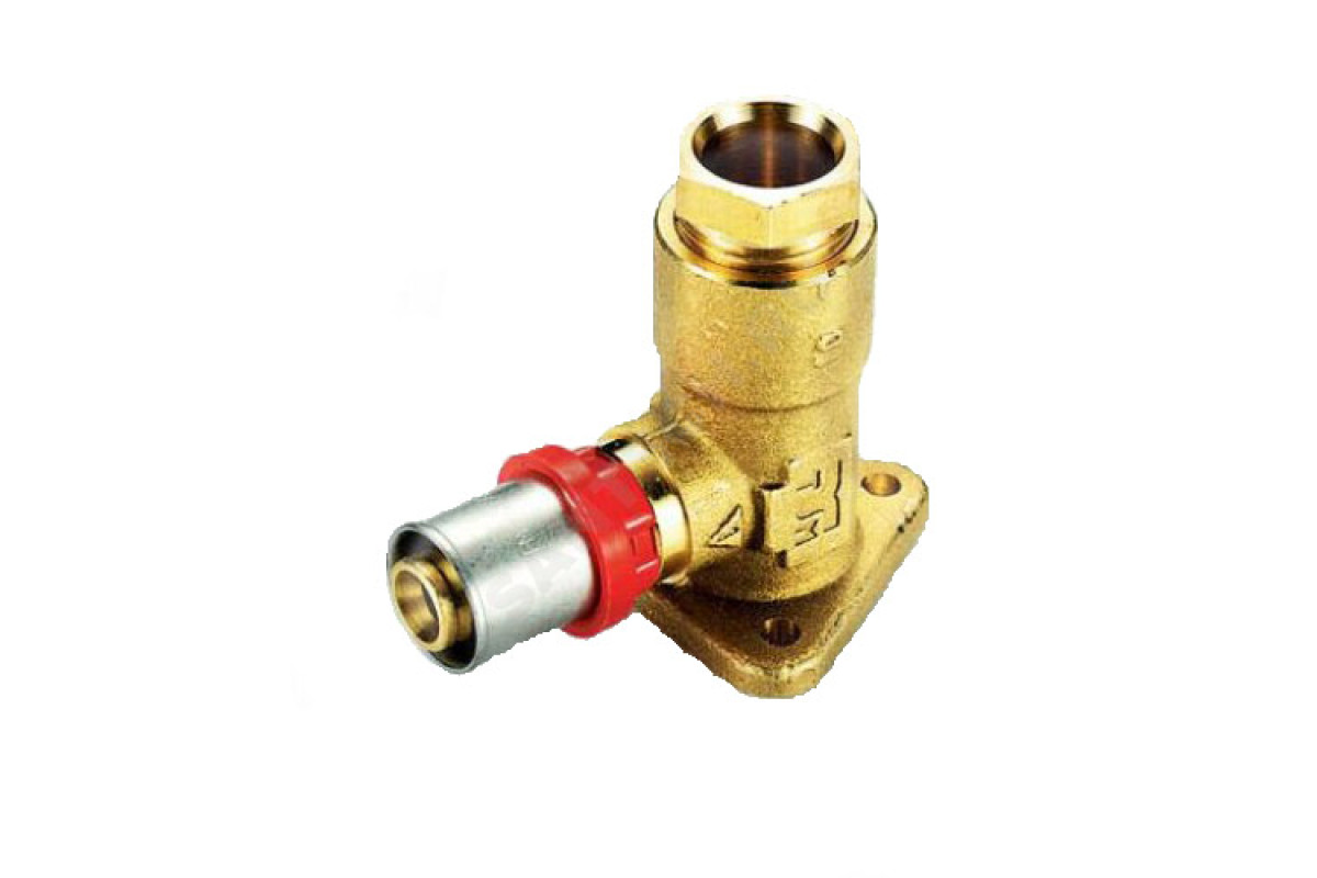 Водорозетка МП латунь пресс Дн 16х1/2" ВР TIEMME 1650004(1656G001604CZ) 