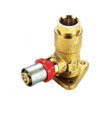 Водорозетка МП латунь пресс Дн 16х1/2" ВР TIEMME 1650004(1656G001604CZ) 