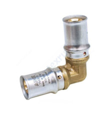  Угольник МП латунь пресс Дн 26х90гр APE AP151