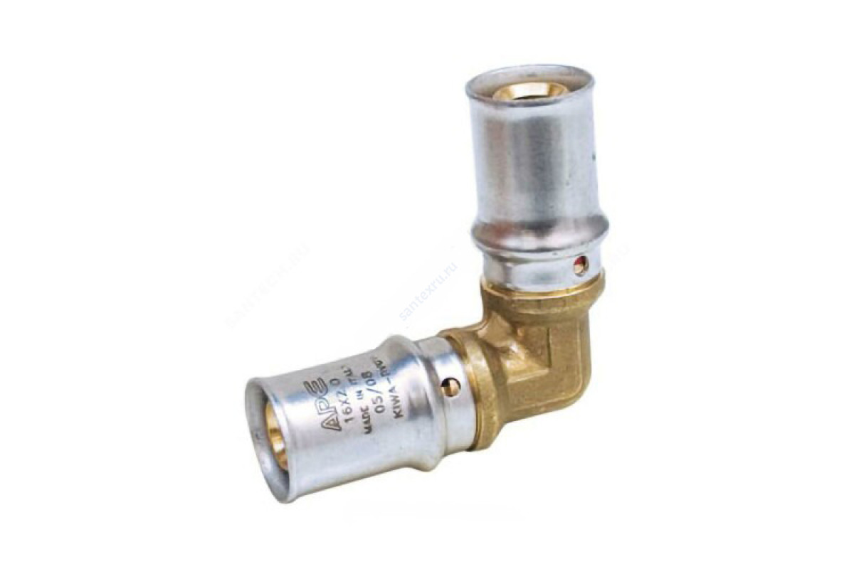 Угольник МП латунь пресс Дн 16х90гр TIEMME 1650011(1653G161600CZ)