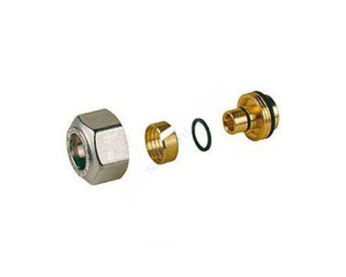 Переходник МП латунь R179E Дн 16х1,8х1/2" с евроконусом Giacomini R179EY052 Переходник МП латунь R179E Дн 16х1,8х1/2" с евроконусом Giacomini R179EY052