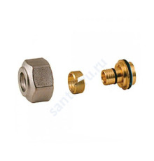 Переходник МП латунь обжим R179 Дн 16х1,5х18 Giacomini R179X077