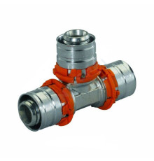 Тройник МП латунь пресс MLC Дн 40 Uponor 1046921 (1015116)