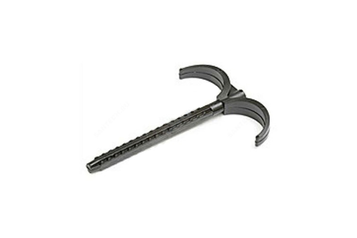 Крюк МП двухсторонний пластик L=100мм для труб Дн 10-32 мм Rehau 12573881002