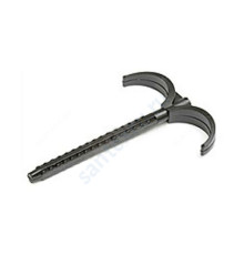 Крюк МП двухсторонний пластик L=100мм для труб Дн 10-32 мм Rehau 12573881002