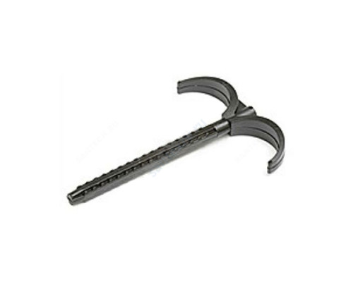 Крюк МП двухсторонний пластик L=100мм для труб Дн 10-32 мм Rehau 12573881002