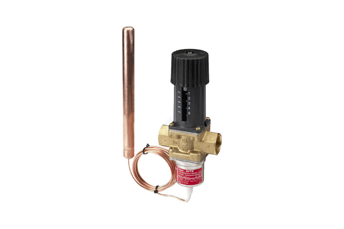 Регулятор температуры латунь AVTB Ду 25 Ру16 ВР Rp1" Тн=30 +100С Kvs=5.5 Danfoss 003N8143