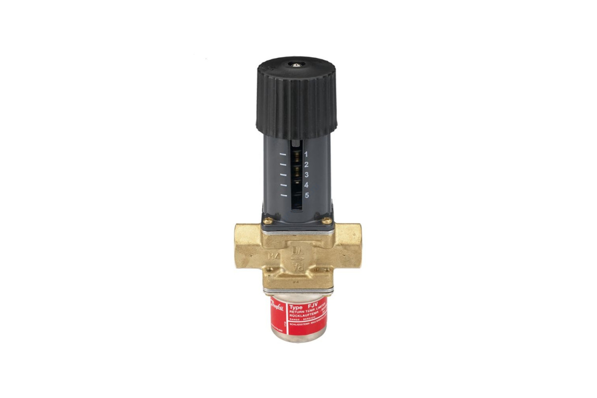 Регулятор температуры латунь FJV Ду 15 Ру16 ВР R1/2" Тн=20 +60С Kvs=1.9 Danfoss 003N2250