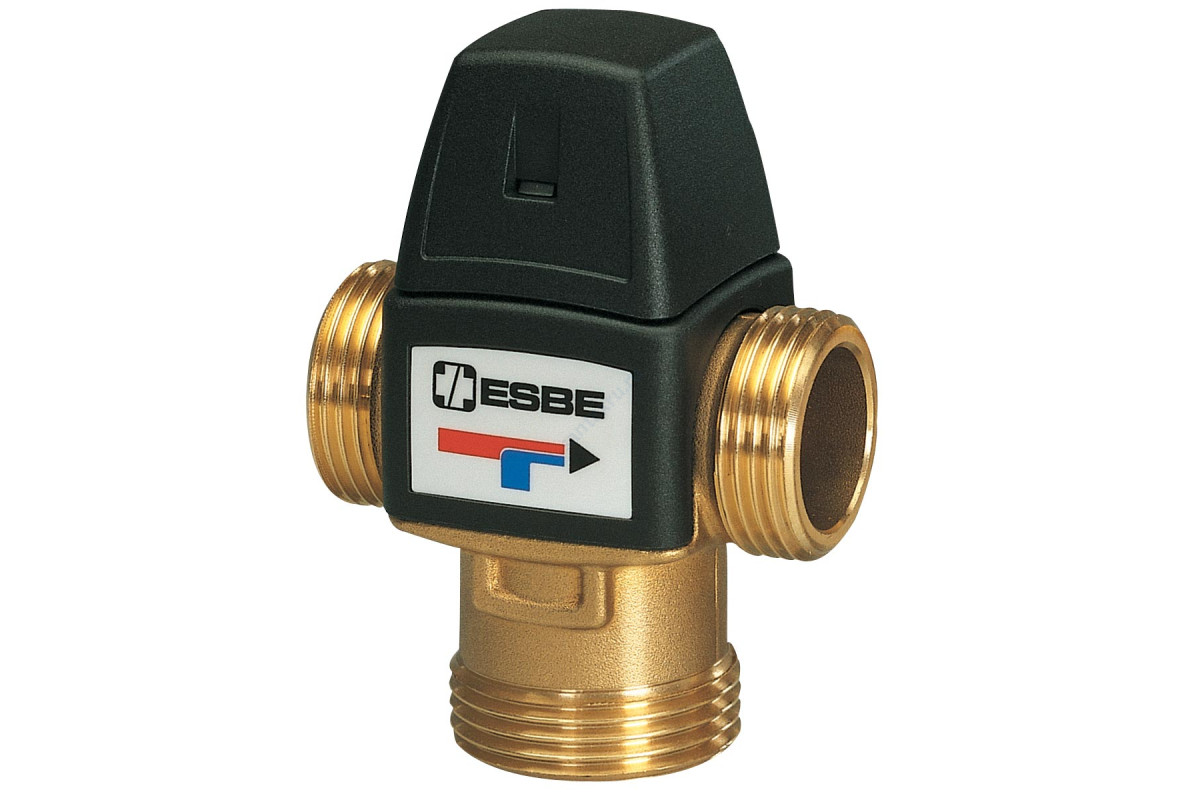 КЛАПАН СМЕСИТЕЛЬНЫЙ ТЕРМОСТАТИЧЕСКИЙ СЕДЕЛЬНЫЙ ЛАТУНЬ VTA572 ДУ 20 РУ10 1" НР KVS=4.5 55С ESBE 31702100